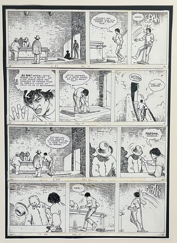 Milo Manara, 1979 - Bergman - Râteau sur Râteau - Planche originale