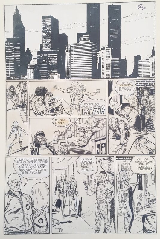 Gigi, Scarlett Dream#3, L'inconnue de Hong-Kong, planche n°1, 1979. - Comic Strip