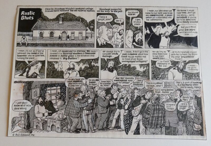 Posy Simmonds, Rustic Blues - Mrs Weber Omnibus - Comic Strip