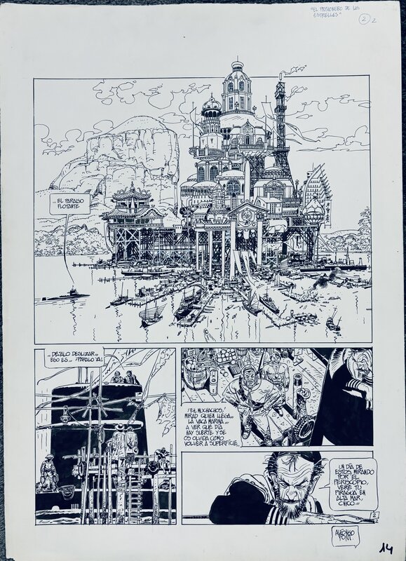 Alfonso Font - Prisoner of the Stars, Lost Paradise #2 pg.2 - Planche originale