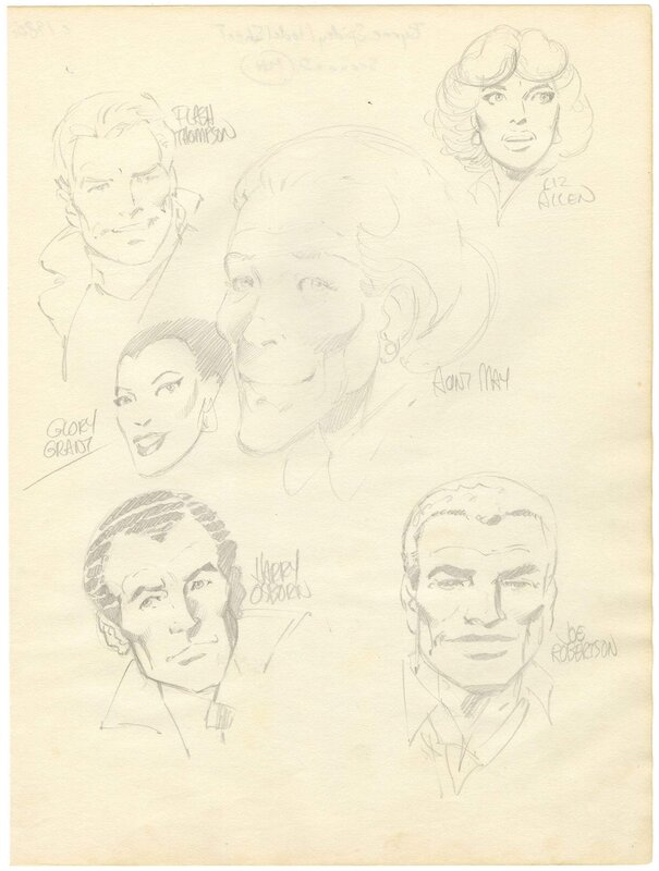 For sale - Byrne Spidey Model Sheet - Original Illustration
