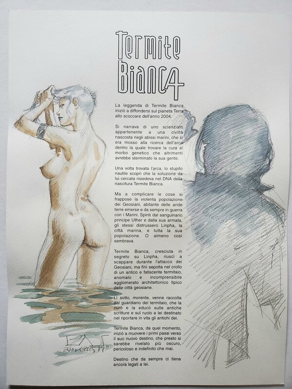 illustration par Patrizio Evangelisti - Dédicace