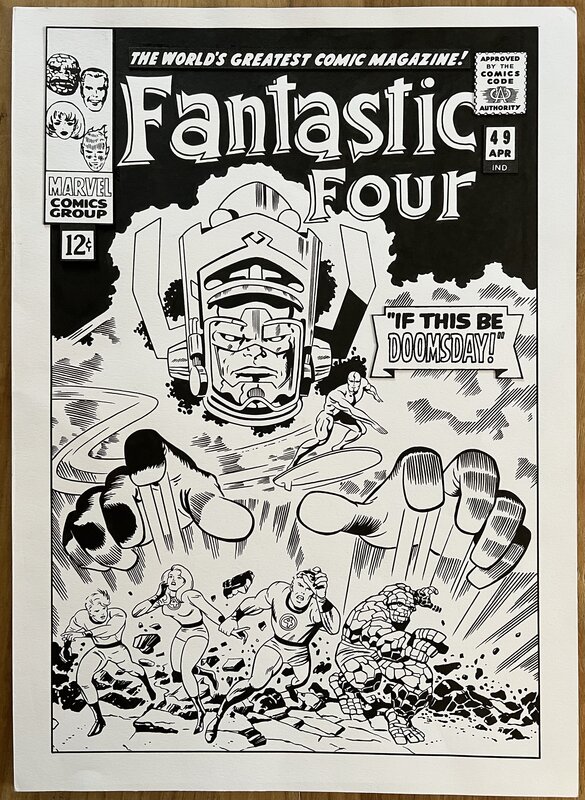 Fantastic Four # 49 Cover by Jack Kirby - Original Cover