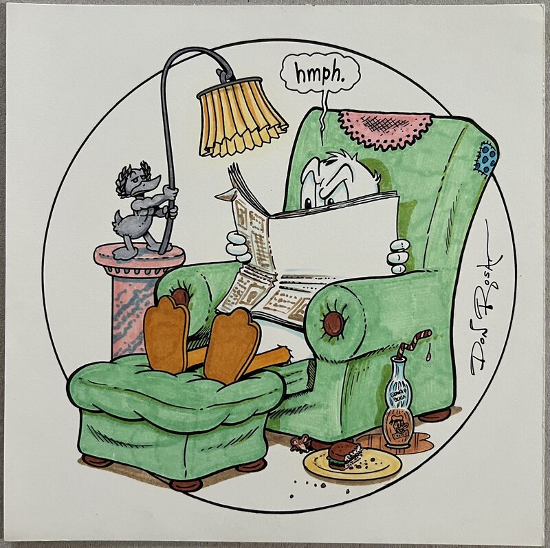 En vente - Don Rosa, Illustration for the Fan Club for collectors of Donald Duck Magazine - Illustration originale
