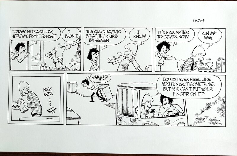 Jim Borgman, Zits sunday strip, January 6 2019 - Comic Strip