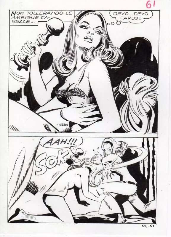 Mario Cubbino, Le seguaci di lesbo - Jungla n°24 - Planche originale