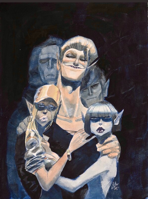 Arthur De Pins, Zombillenium - Les vampires - Illustration originale