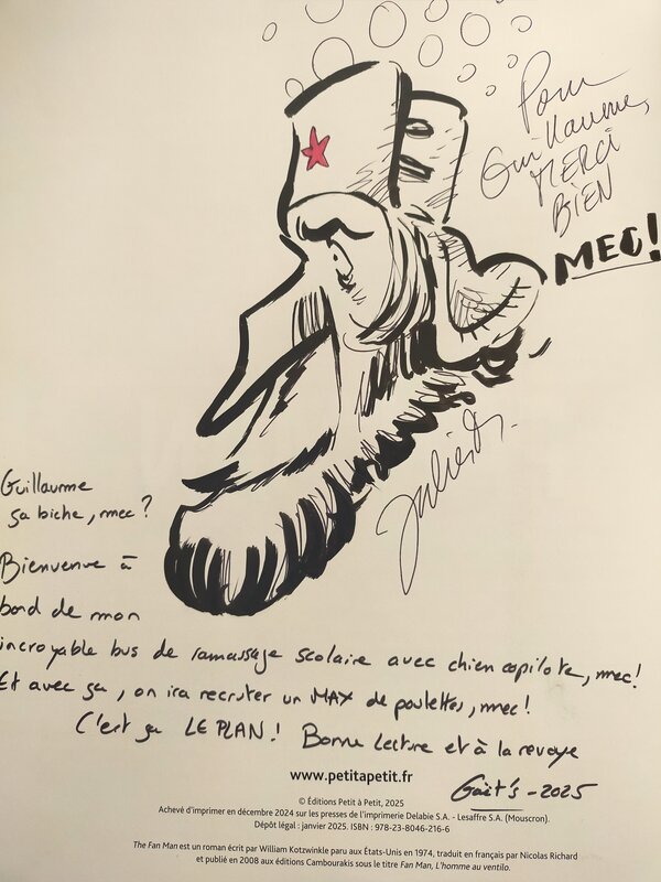 Fan-Man par Julien Monier - Dédicace