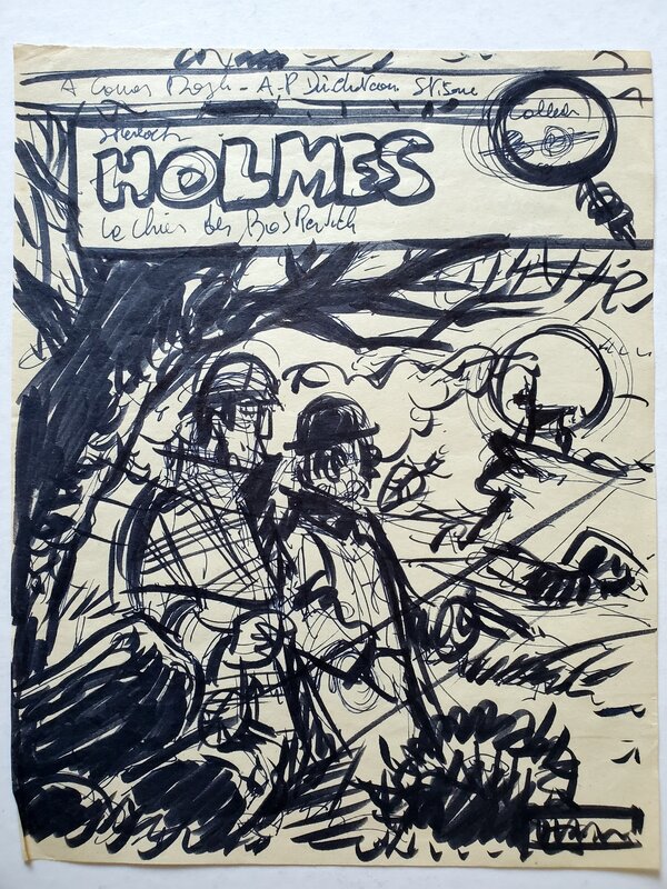 Stibane, SHERLOCK HOLMES   T2 LE CHIEN DE BASKERVILLE - Œuvre originale