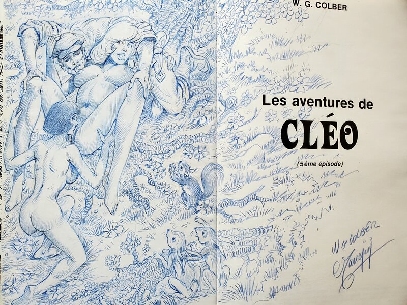 Colber, LES AVENTURES DE CLEO    T5 ET MARTINE - Dédicace