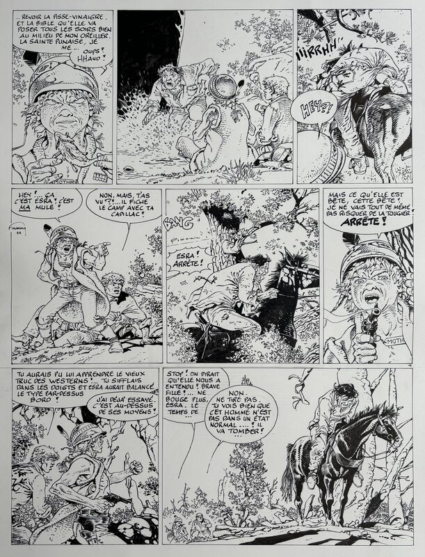 Hermann, Jeremiah - Simon est de retour - Planche originale