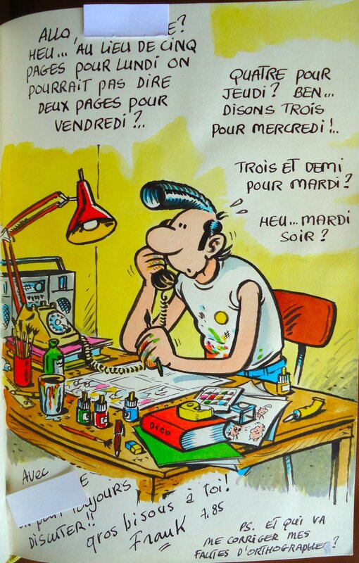 Frank Margerin, Livre d'or ( 69 ) et fin - Œuvre originale