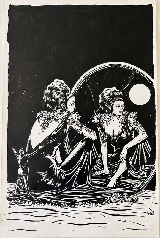 Mezzo - AFFICHE PERTUIS 2003 - Illustration originale