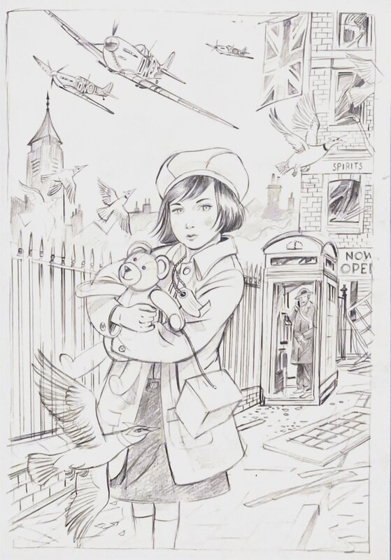 Olivier Grenson Partage des mondes cover prelim - Original art
