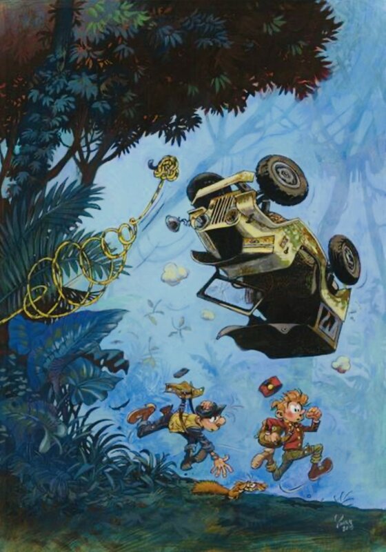 Yoann, Fabien Vehlmann, André Franquin, Couv. Colère du Marsupilami - Original Cover