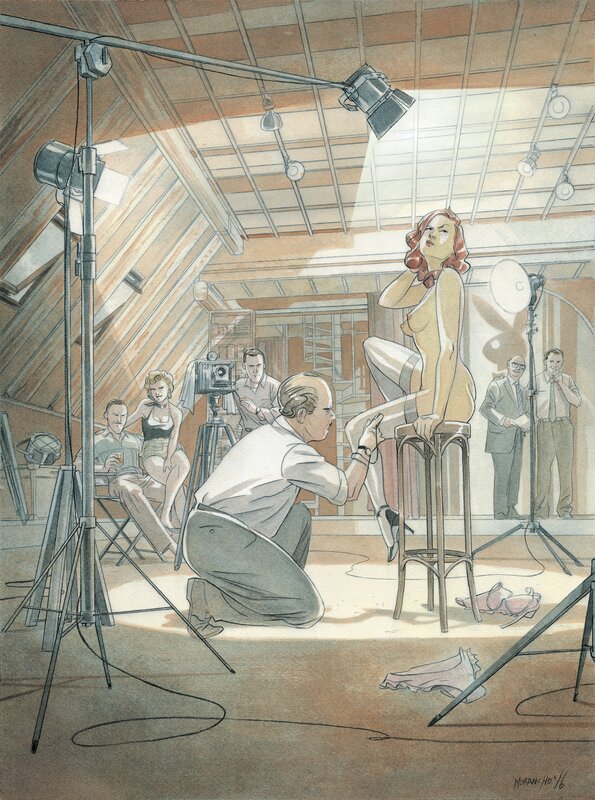 For sale - David Morancho, Sara Lone - le studio photo - Original Illustration