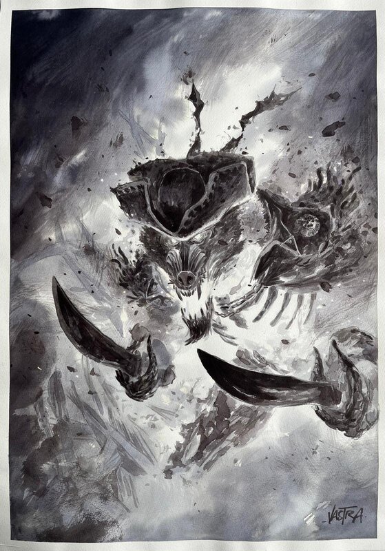 Sébastien Vastra, Illustration - Fantôme du Capitaine Flint - Jim Hawkins - Illustration originale