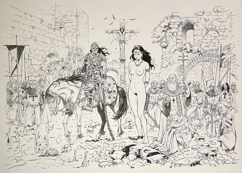 For sale - Philippe Xavier, Sic transit gloria mundi - Original Illustration