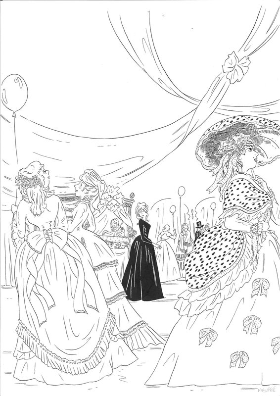 For sale - Agnès Maupré - Couverture Au Bonheur des Dames - Original Cover