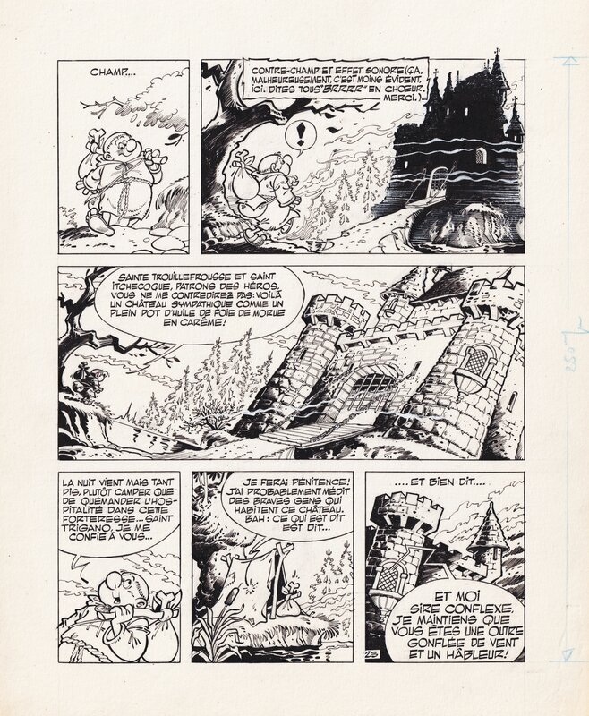 Claude Marin, Frère Boudin - Le tibia sacré planche 23 - Planche originale