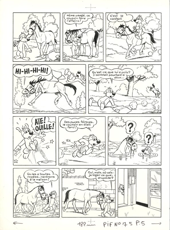 For sale - PIF FAIT DU CHEVAL by José Cabrero Arnal - Comic Strip