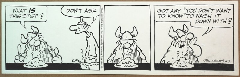 Dik Browne, Hagar the Horrible, 1987 - Planche originale