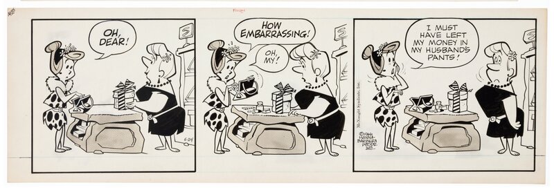 Gene Hazelton, Flintstones daily, 1966 - Comic Strip
