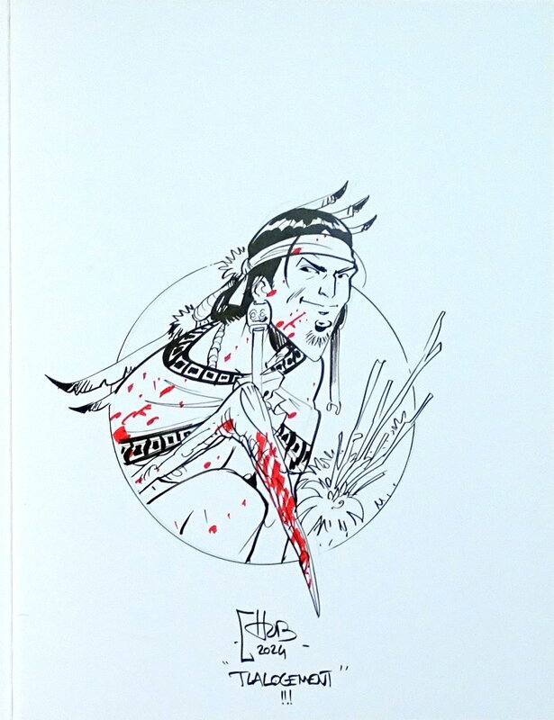 For sale - Hub, Le Serpent et la Lance Acte 3 - Cinq-Fleurs - Sketch