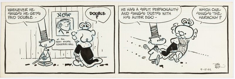 Jack Kent, King Aroo daily 1962 - Planche originale