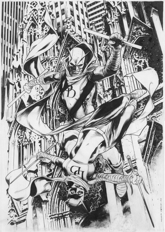 Manuel Garcia - Daredevil & Elektra commission - Original Illustration