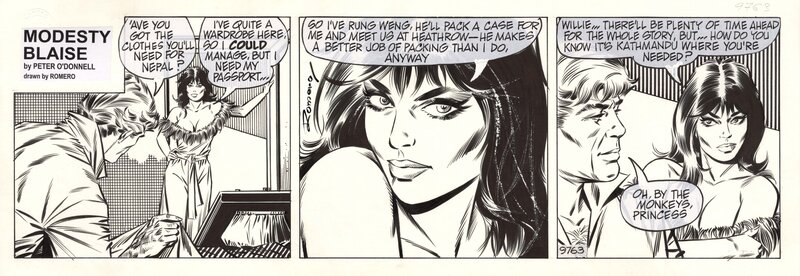 Enrique Badia Romero, Modesty Blaise #9763 - Planche originale