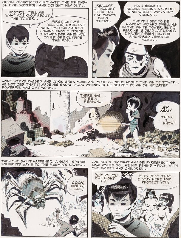 Odkin, Son of Odkin - The Wizard Kind Book 2 - Planche 12 (1981) by Wallace Wood - Planche originale