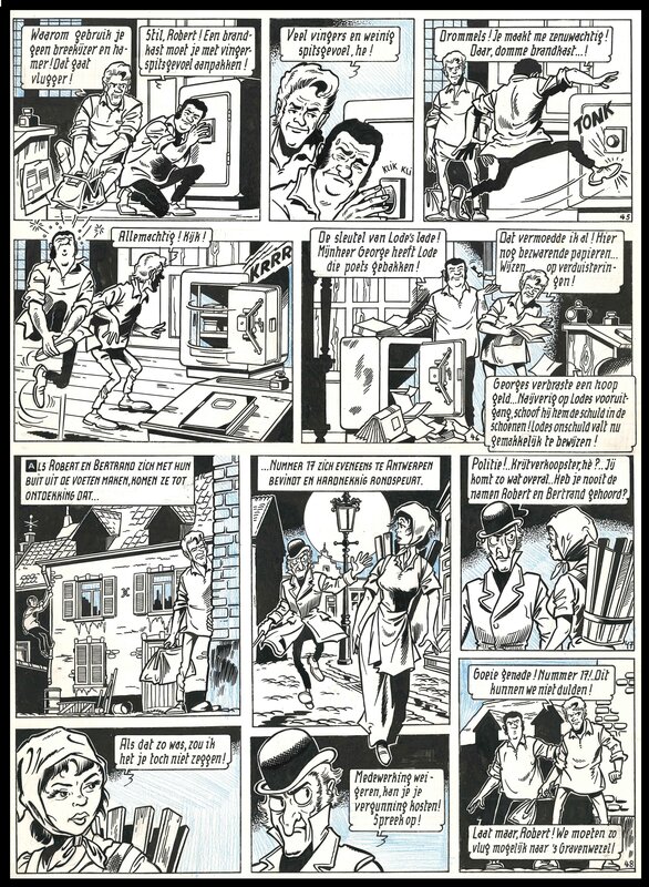 Willy Vandersteen, Robert en Bertrand 4 : De levende brug - Comic Strip