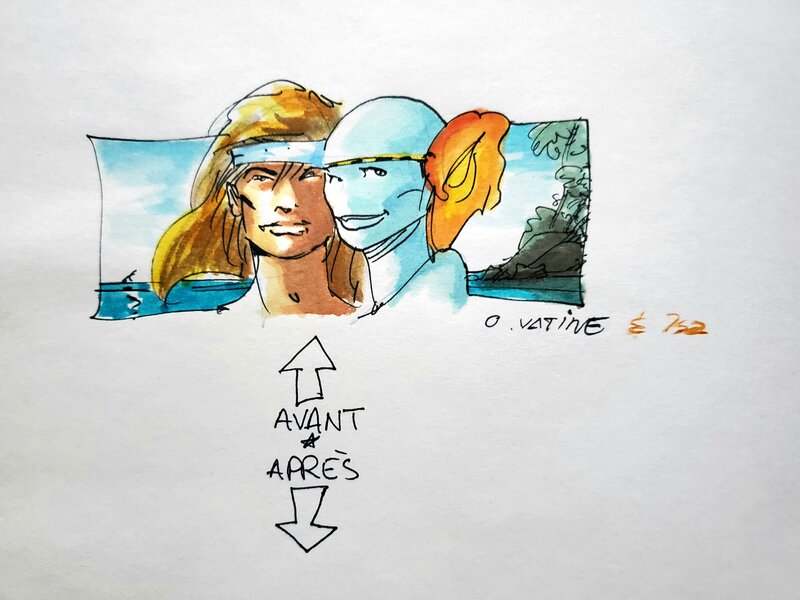 Olivier Vatine, Thierry Cailleteau, AQUABLUE  T2 PLANETE BLEUE - Sketch