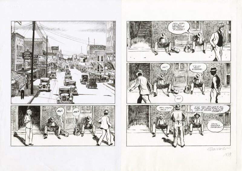 For sale - Frantz Duchazeau, Les derniers jours de Robert Johnson - PL 138 - 139 - Comic Strip