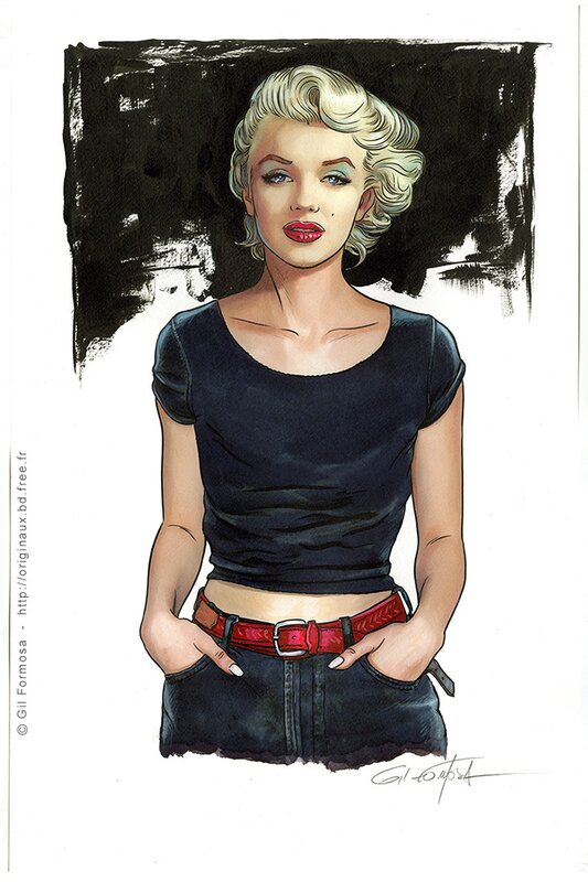 Marilyn MONROE par Gil Formosa - Illustration originale
