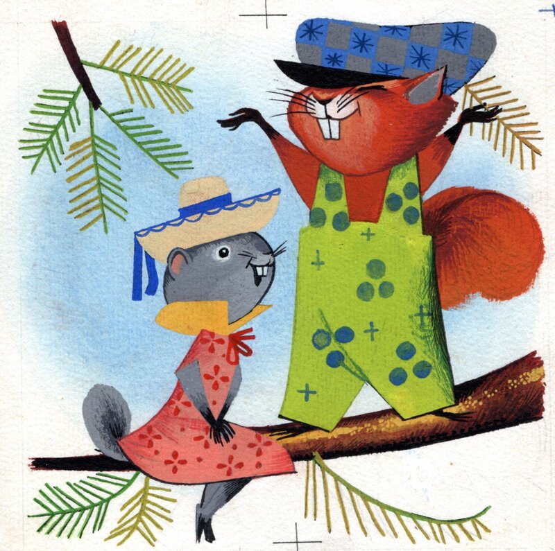 For sale - I due cugini by Ugo Fontana - Original Illustration