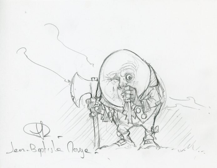 For sale - Humpty Dumpty by Jean-Baptiste Monge - Original art