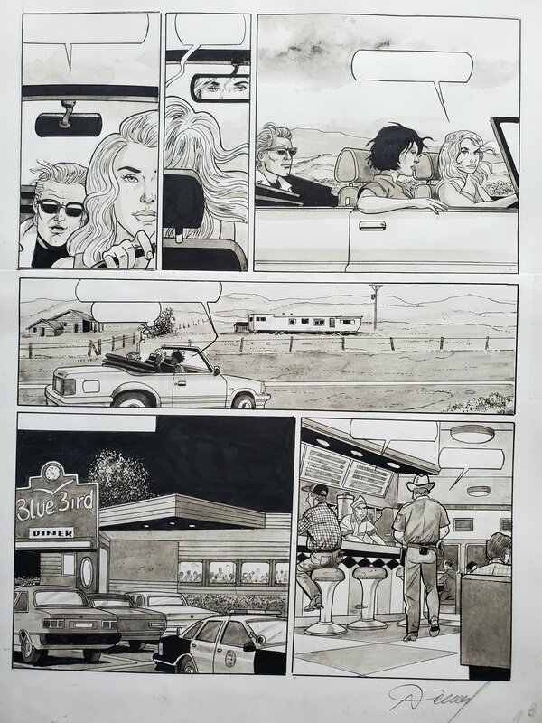 LES CRABES par Renaud - Planche originale
