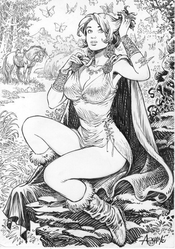 Mohamed Aouamri, Hildegird from Saga Valta - Comic Strip