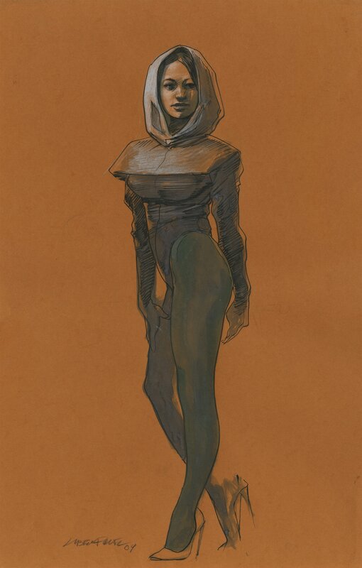 En vente - Le voile par Liberatore - Illustration originale