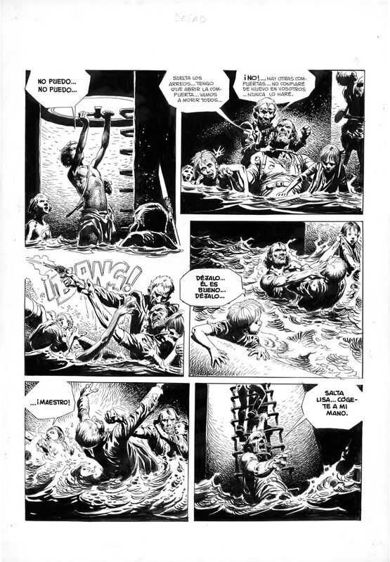 Hombre par José Ortiz - Planche originale