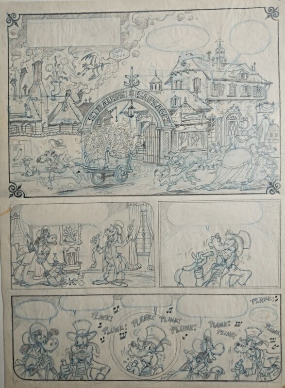 Goofy strauss 2 by Hector Adolfo De Urtiága, Carl Fallberg - Comic Strip
