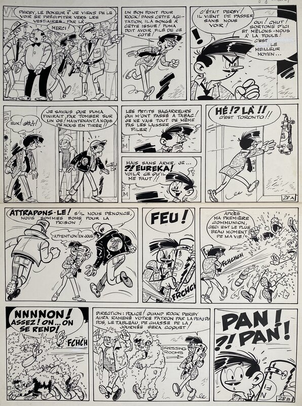 Greg, Rock Derby - Les requins du ring - T1 p28 - Planche originale