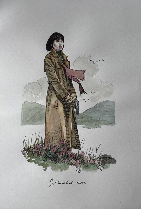 Bertrand Marchal, Kathy Austin : Scotland - Dessin original - Illustration originale