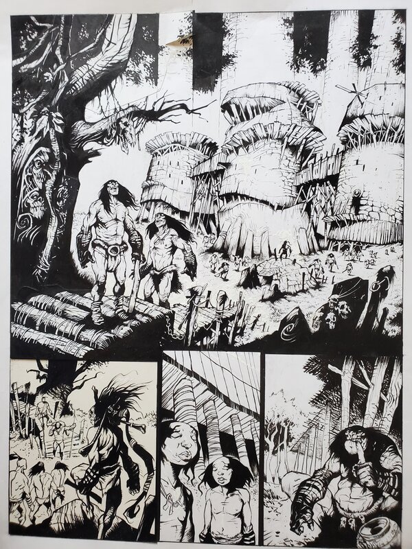 Lionel Marty, MORT LINDEN T1 LES PEUPLES JUMEAUX - Planche originale