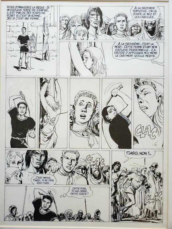 Grzegorz Rosinski, THORGAL  T27 LE BARBARE - Planche originale