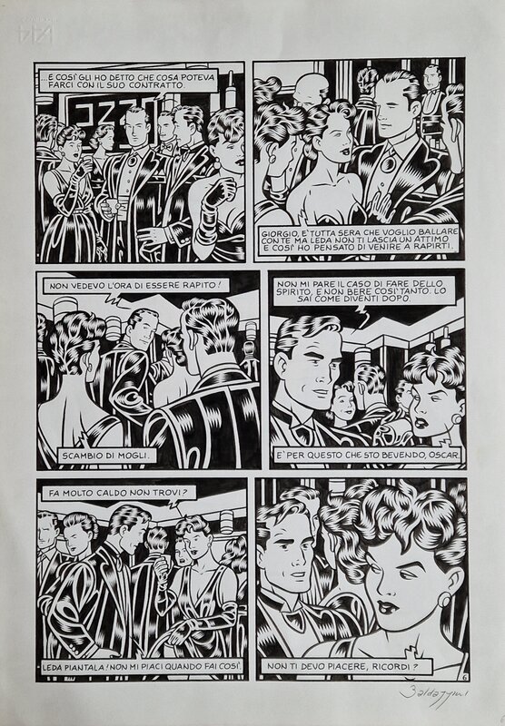 Roberto Baldazzini, Planche originale n° 6 série  31.12.1999 - Planche originale