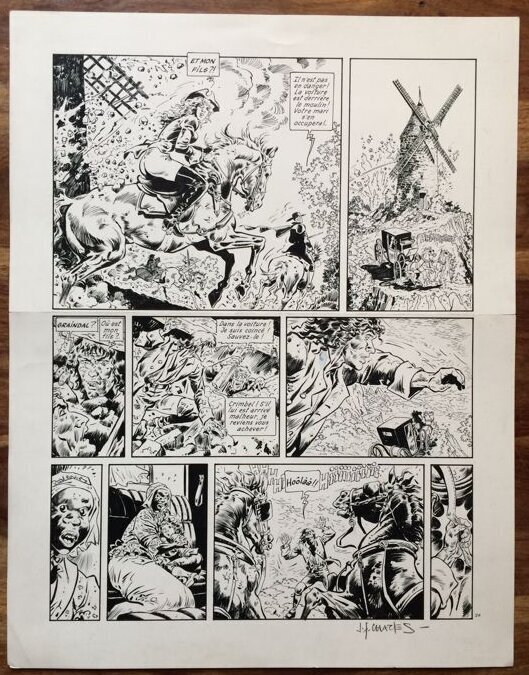 Jean-François Charles, Les pionniers du nouveau monde - Planche originale