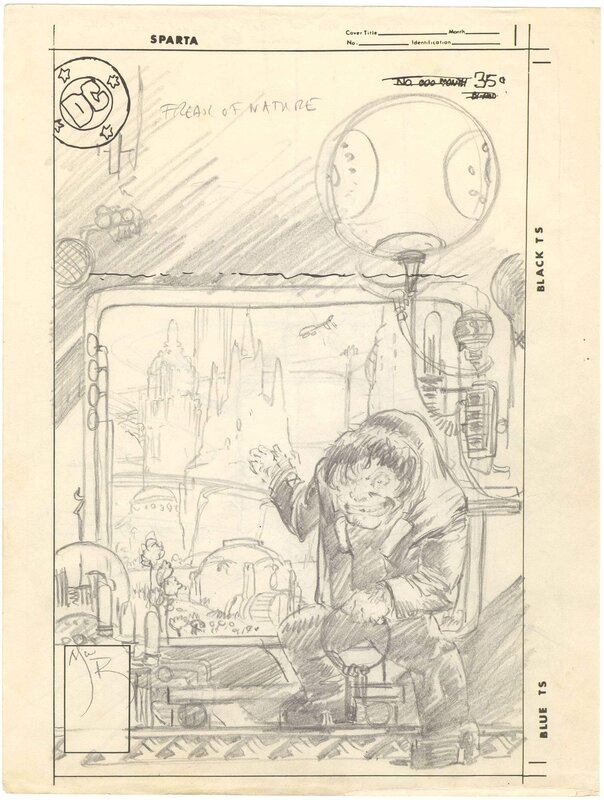 En vente - Kaluta Unused Cover: Freak of Nature Prelim - Œuvre originale